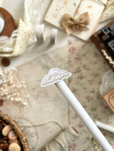 leelajournals Dreamy Clouds (Beige & Pink) Sticker Sheet - 2pc set