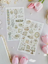 leelajournals Fall Aesthetic Sticker Sheet - 2pc set