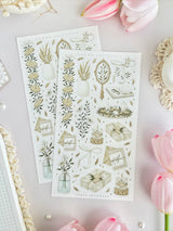 leelajournals Fall Aesthetic Sticker Sheet - 2pc set