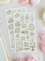 leelajournals Fall Aesthetic Sticker Sheet - 2pc set