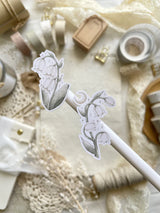 leelajournals Lily of the Valley &amp; Frames 1 Sticker Sheet - 2 pc Set

♡ 2pc sticker sheet set - 2 large

♡ pet matte (clear)

♡ all sheet dimensions estimated: L: 4x7 (in) | S: 4x3 (in)