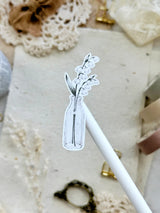 leelajournals Lily of the Valley &amp; Frames 2 Sticker Sheet - 2 pc Set

♡ 2pc sticker sheet set - 2 large

♡ pet matte (clear)

♡ all sheet dimensions estimated: L: 4x7 (in) | S: 4x3 (in)