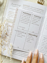 leelajournals Monthly & Weekly Headers 2 Sticker Sheet - 3pc set