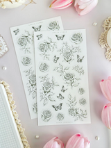 leelajournals Red &amp; White Roses Sticker Sheet - 2 pc Set

♡2pc sticker sheet set - 2 large&nbsp;

♡ pet matte (clear)

♡ all sheet dimensions estimated: L: 4x7 (in) | S: 4x3 (in)
