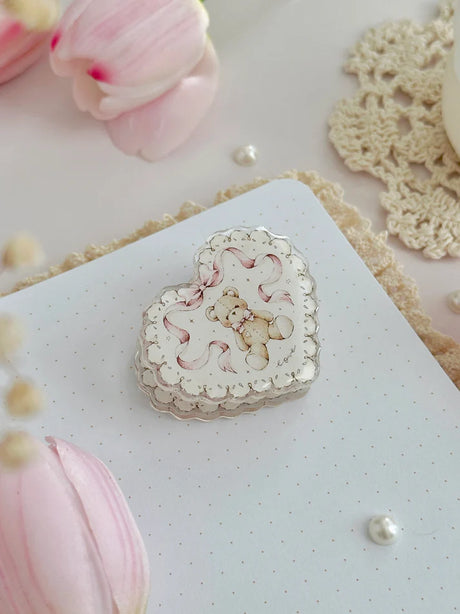 leelajournals Teddy Bear Acrylic Clip