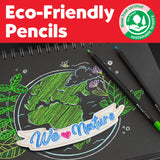 Faber-Castell Black Edition Colored Pencils - Metallic - Box of 12