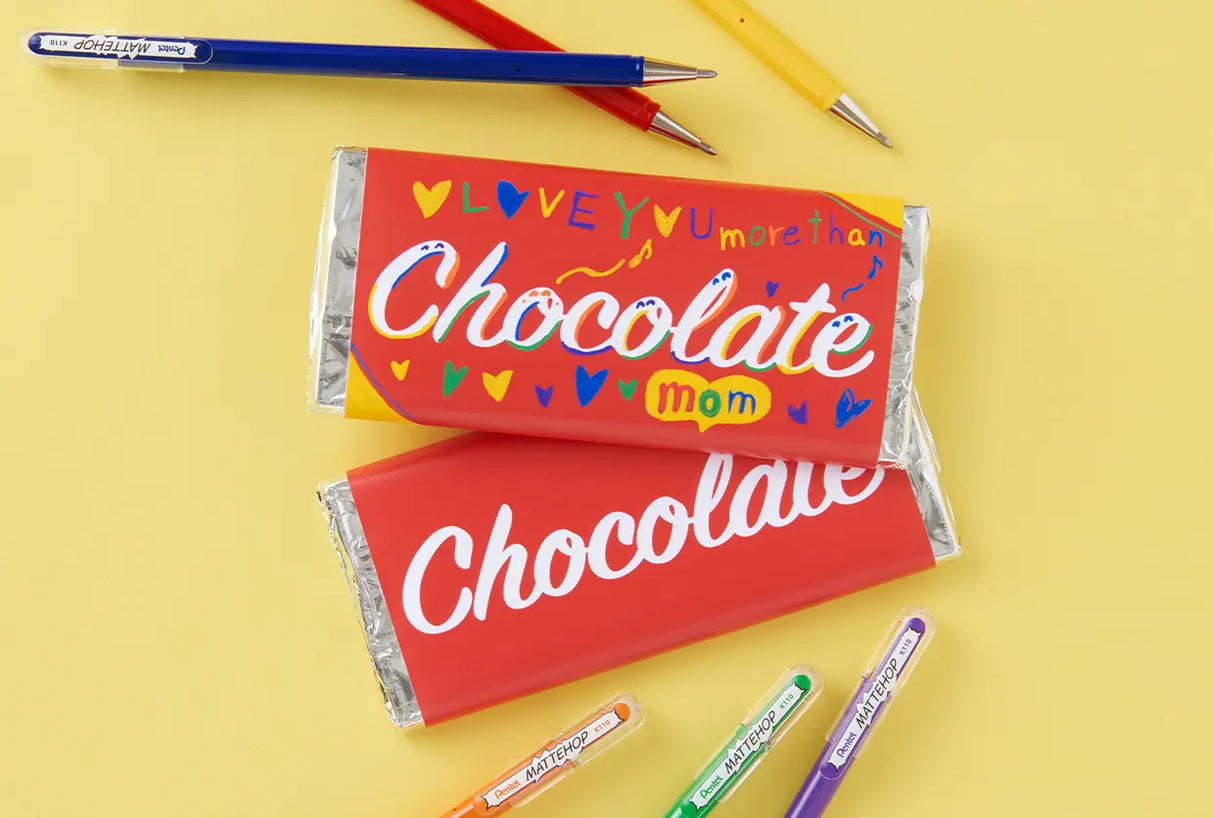 Pentel Hybrid Mattehop Gel Pen - Dream 7 Colors Set