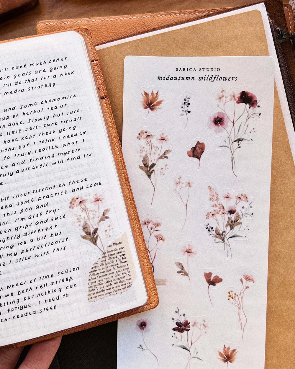 Sarica Studio Midautumn Wildflowers Stickers