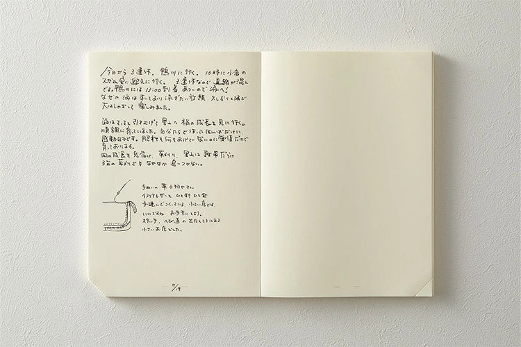 Midori MD Notebook Journal Codex 1 Day 1 Page A5 - Blank