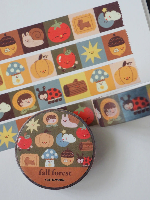 Fall Forest Washi Tape by natamori

✿ 15mm x 10m
✿ matte
✿ great to use in your bullet journal, planner, letters, etc ♡