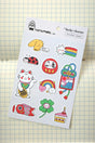 ✿ 8 × 11 cm (sticker sheet) / 8 × 13 cm (backing card)
✿ matte vinyl sticker sheet
✿ water and scratch resistant
✿ includes a small art print on the reverse side, for cutting out ✨
