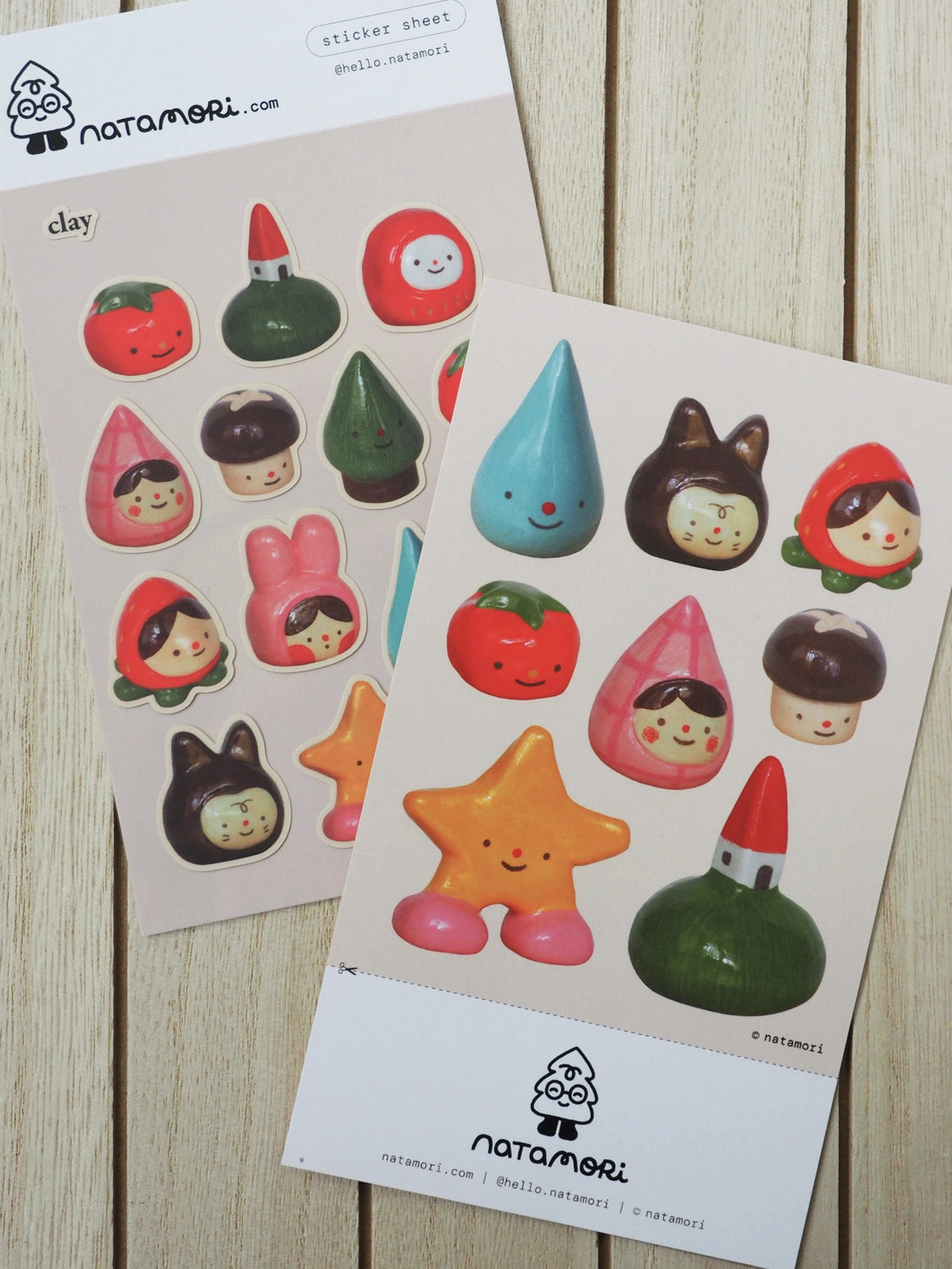 Clay Sticker Sheet by natamori