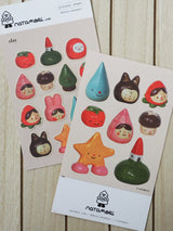 Clay Sticker Sheet by natamori