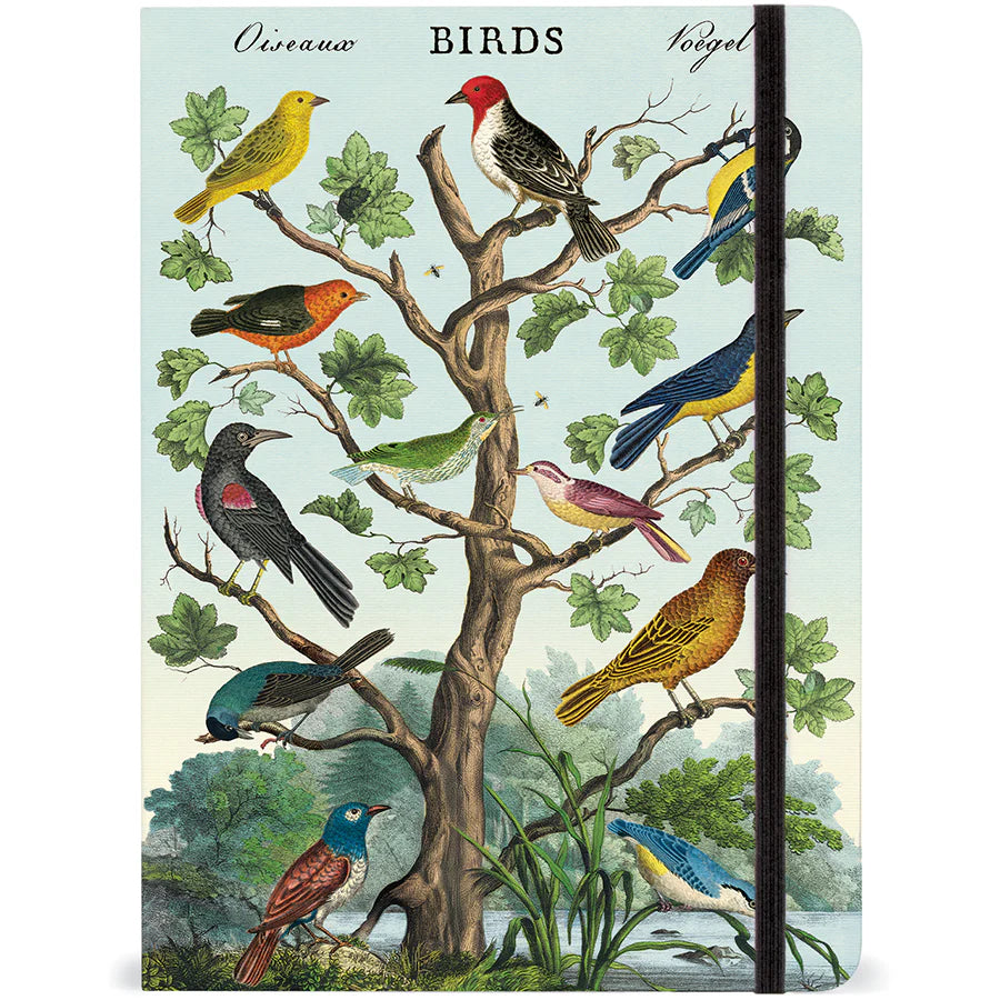 Cavallini & Co. Large Notebook - Birds on a Tree