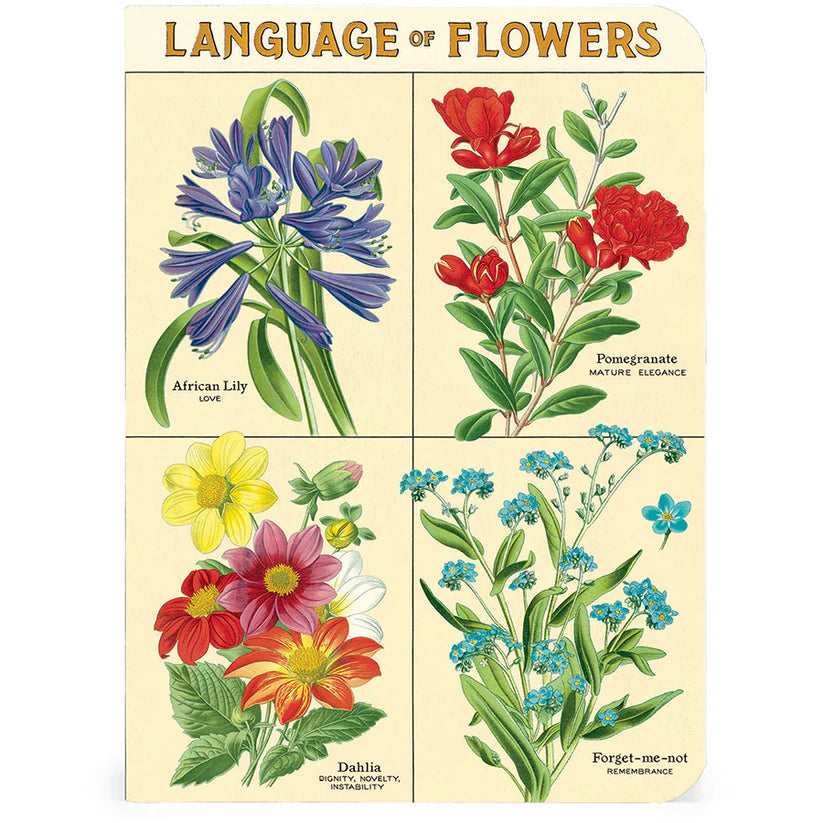 Cavallini & Co. 3 Mini Notebooks - Language of Flowers