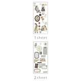 Q-Lia Ella Noire Brown Sticker Sheet