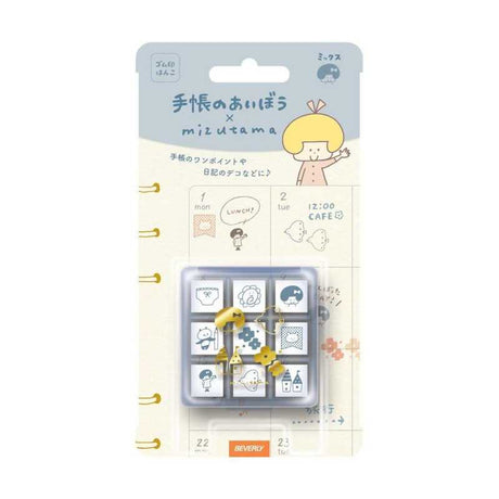 Mizutama x Beverly Planner Companion Stamp - Mix