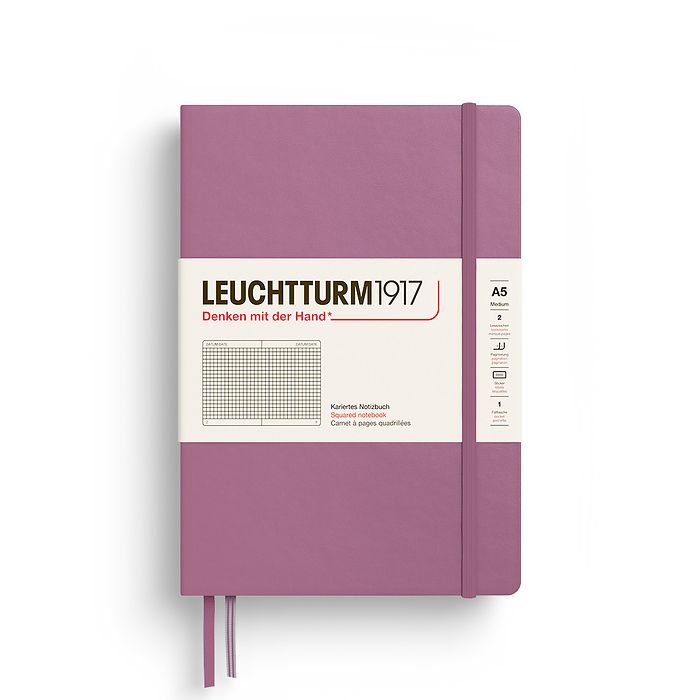 Leuchtturm1917 Hardcover Notebook Medium (A5) Dusty Rose