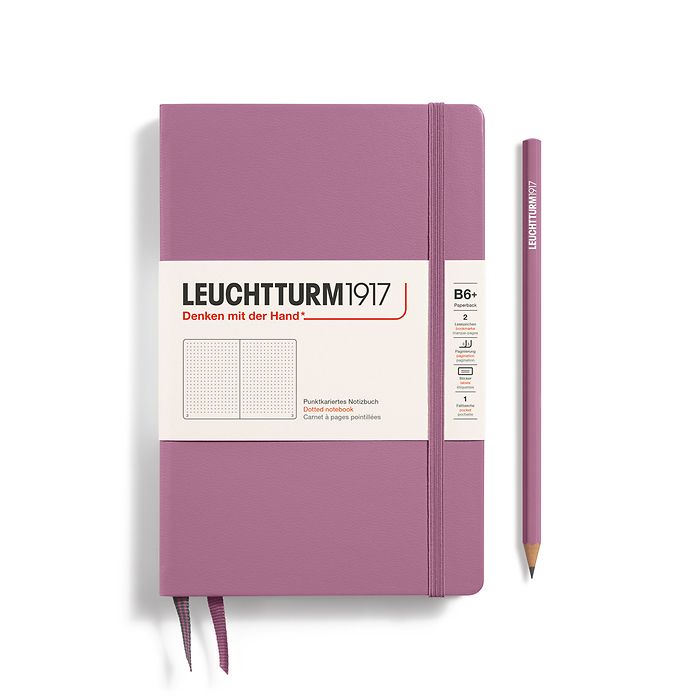 Leuchtturm1917 Hardcover Notebook Paperback (B6+) Dusty Rose