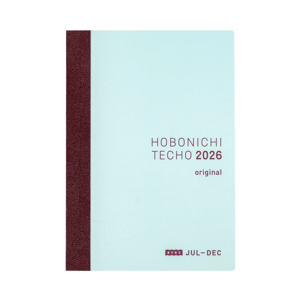 Hobonichi 2026 Japanese Original Avec Books [A6/Jan Start/Mon Start/6-Month x 2]