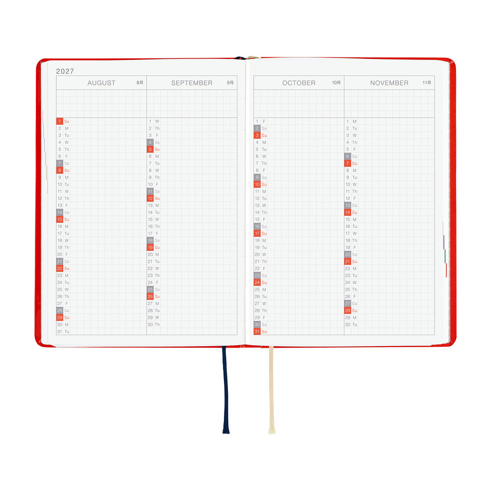 Hobonichi Techo HON A6 - Yumi Kitagishi: White Cat and Rabbit’s Tea Room