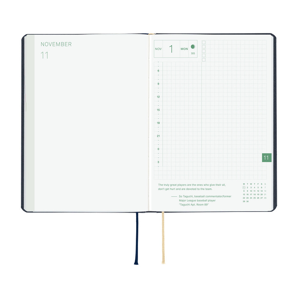 Hobonichi Techo HON A6 - Slash (Navy)
