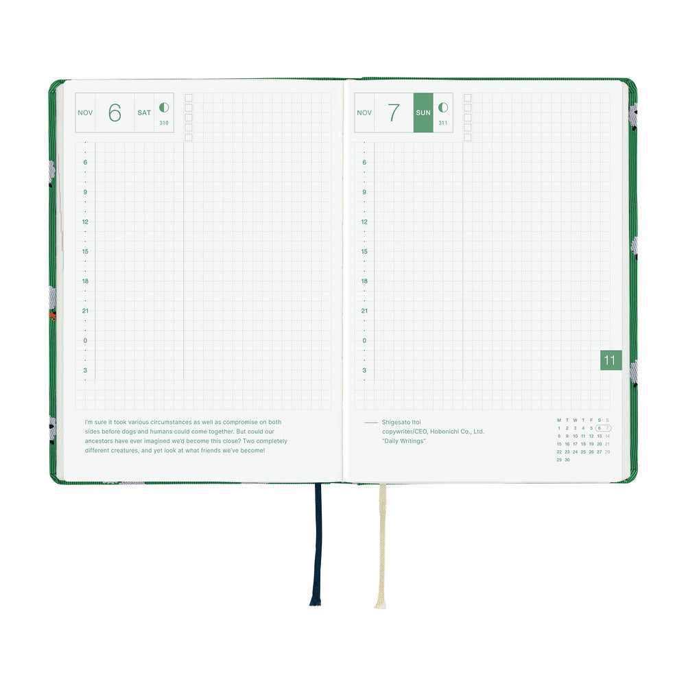 Hobonichi Techo HON A6 - Bow & Tie: Sheep Sheep Sheep