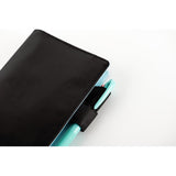 Hobonichi Techo A6 Cover Colors: Black x Clear Blue
