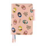 Hobonichi Techo 2026 Original Book & Cover - Candy Stripper: Random Dog & Cat (Pink) [ENG/A6/Jan Start]