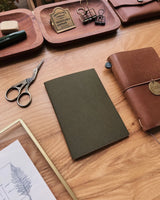 Sarica Studio Olive Green Notebook (Passport TN Size)