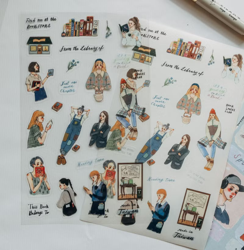 La Dolce Vita - Bookstore Life Sticker Set of 2