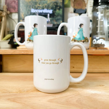 PaperaicaShop Cute Spring Girl Mug