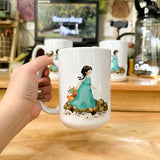 PaperaicaShop Cute Spring Girl Mug