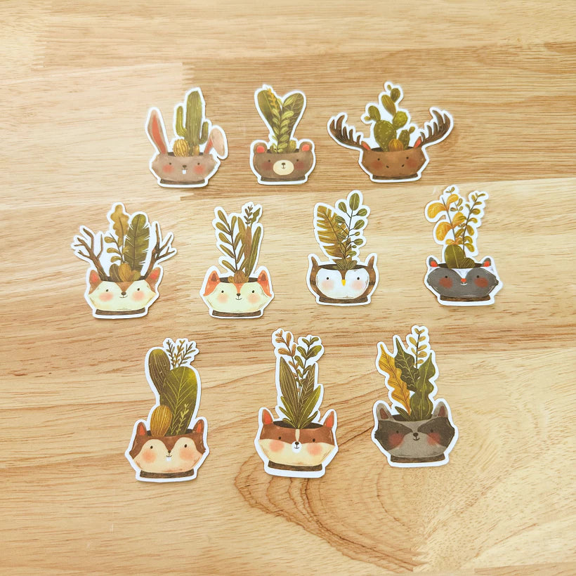 PaperaicaShop Woodland Plants Sticker Pack