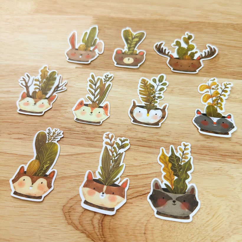 PaperaicaShop Woodland Plants Sticker Pack