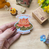 PaperaicaShop Lotus Flower Vinyl Sticker