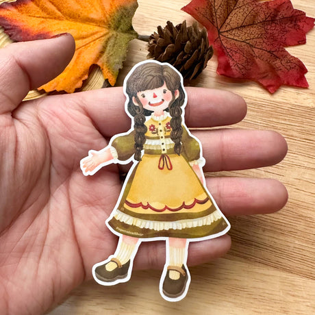PaperaicaShop Autumn Girl Vinyl Sticker