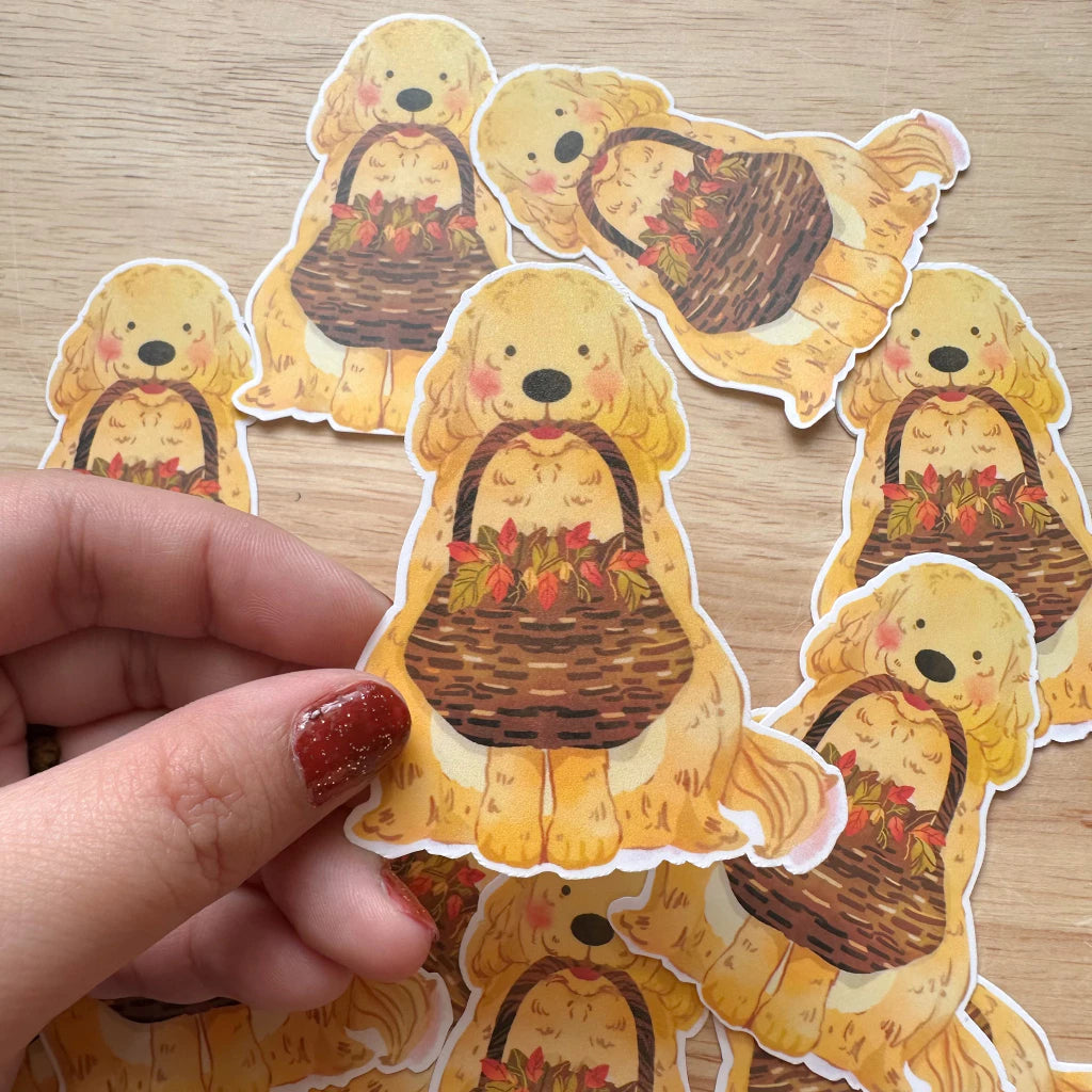 PaperaicaShop Autumn Doggo Vinyl Sticker