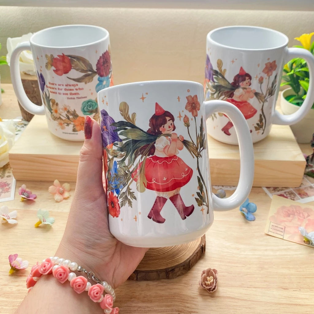 PaperaicaShop There's Always Flowers Mug