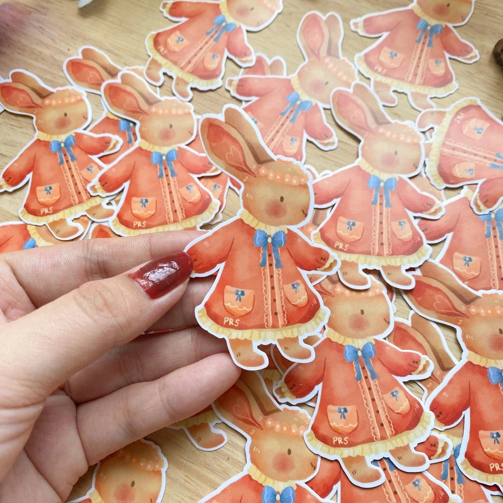 PaperaicaShop Little Miss Bunny Vinyl Sticker