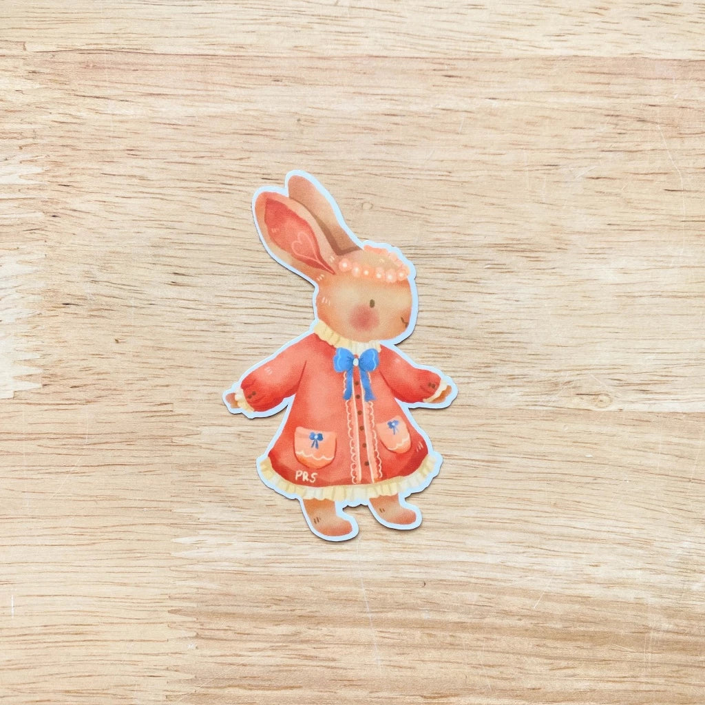 PaperaicaShop Little Miss Bunny Vinyl Sticker