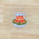 PaperaicaShop Lotus Flower Vinyl Sticker