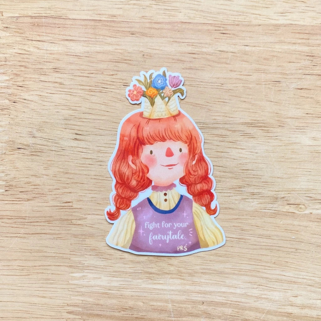 PaperaicaShop Fight for your Fairytale Vinyl Sticker