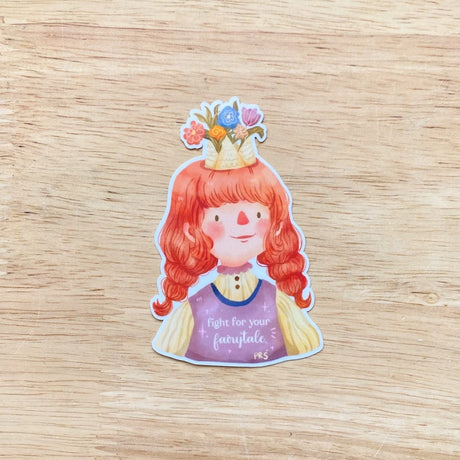 PaperaicaShop Fight for your Fairytale Vinyl Sticker