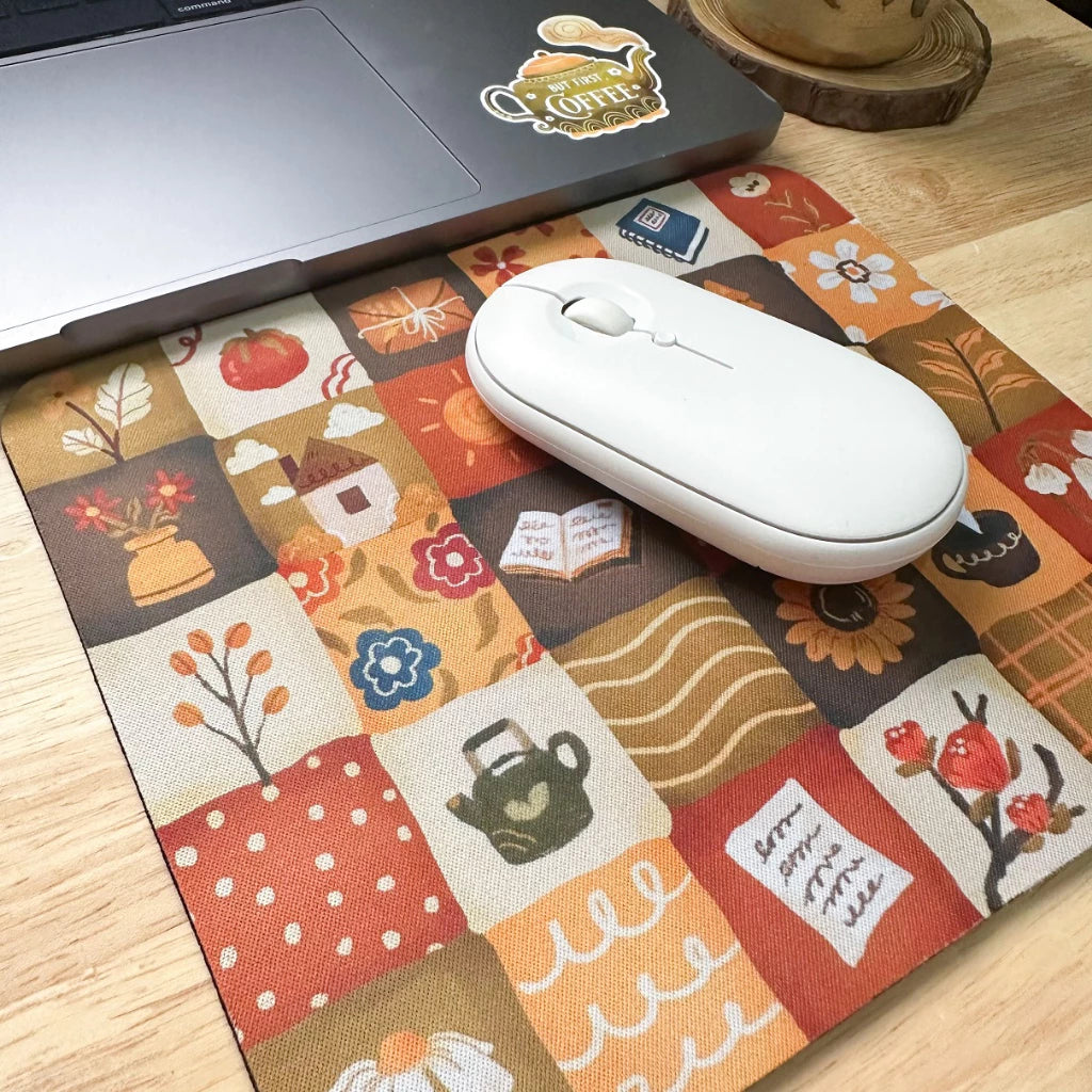 PaperaicaShop Cozy Quilt Mouse Pad