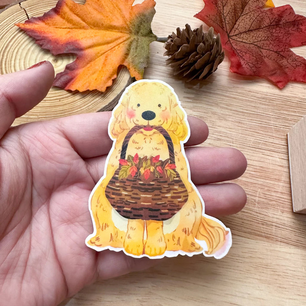 PaperaicaShop Autumn Doggo Vinyl Sticker