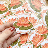 PaperaicaShop Lotus Flower Vinyl Sticker
