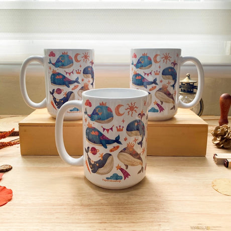 PaperaicaShop Whimsical Whales Mug