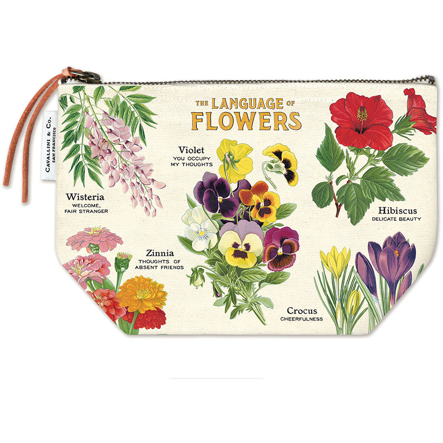 Language of Flowers Vintage Pouch
