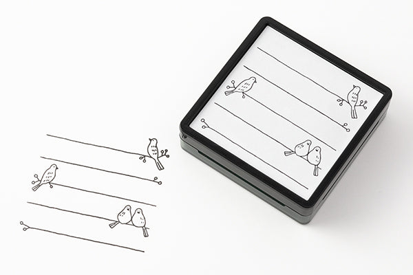 Midori Pre-inked Stamp-Bird